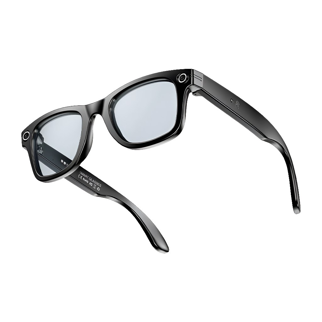 LIGE New 100W Camera Glasses Bluetooth Smart Glasses with Camera Voice Call Music Smart Sunglasses Video Sound Record AI Glasses